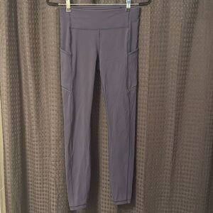 Lululemon Fast and Free High-Rise Leggings Size 6 Navy Blue